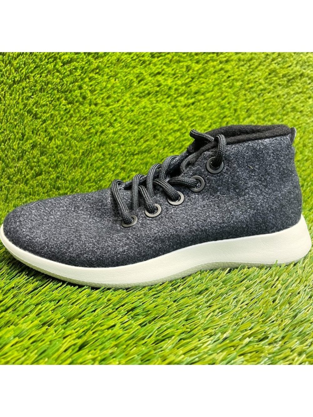 Allbirds Wool Runner Up Mizzles Womens Size 8 Black White Running Shoes Sneakers - Picture 3 of 10